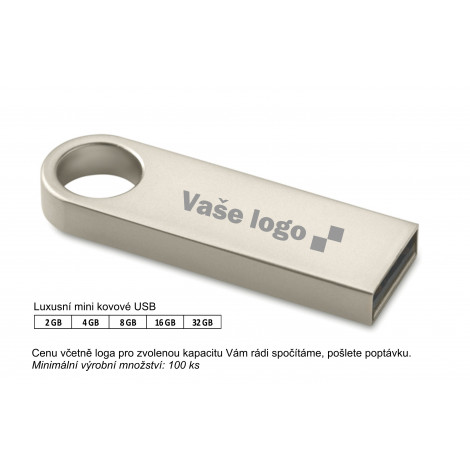 Luxusní mini kovové USB NUDO.
