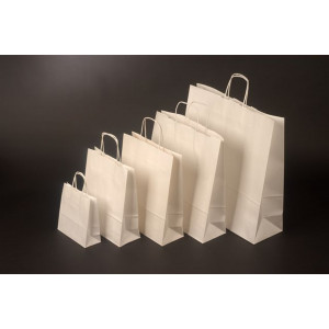 Papírová taška Bianco 23x10x32 cm