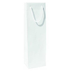 Papírová taška Glass Bianco LUX 12x9x40 cm