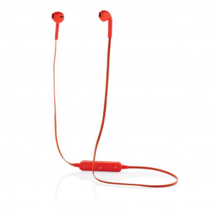 Bezdrátová sluchátka - pecky, červená