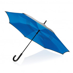 23” manuální reverzní deštník, modrá
